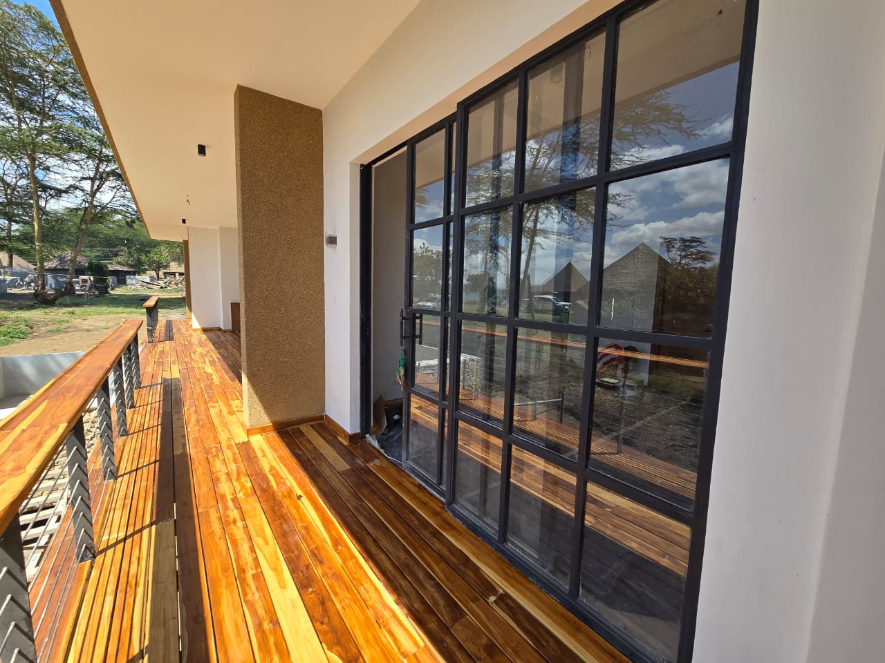 Contemporary iron gate design with clean lines and geometric shapes for modern homes